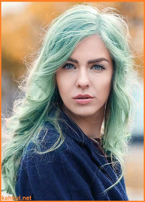 En güzel yeşil saç rengi